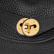 Shop this 100% authentic Hermès Lindy 26 Black Clemence GHW Top Handle Bag at Labellov.com