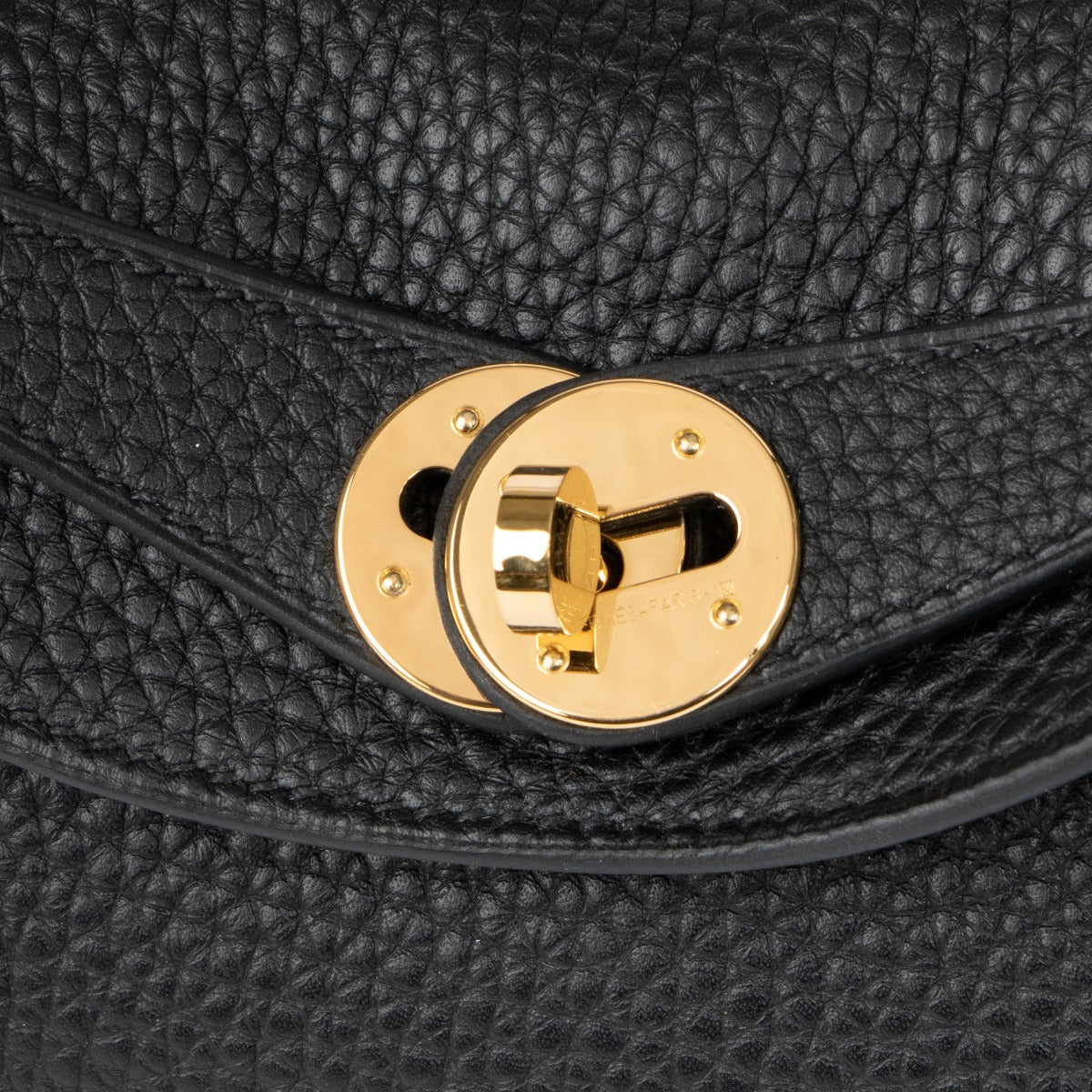 Shop this 100% authentic Hermès Lindy 26 Black Clemence GHW Top Handle Bag at Labellov.com