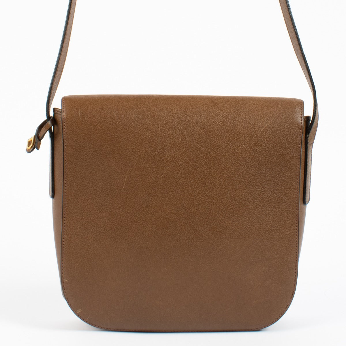 Delvaux Bruin Leren Orphé Crossbodytas