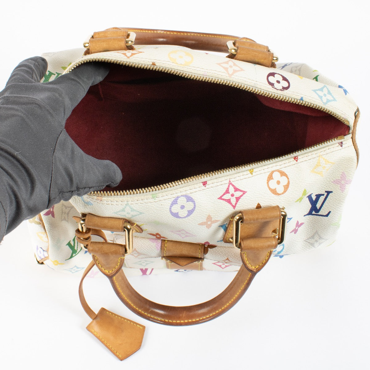 Louis Vuitton Murakami White Monogram Multicolore Speedy 30