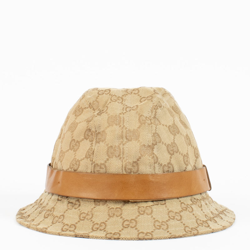 shop 100% authentic second hand Gucci Monogram Bucket Hat - Size L on Labellov.com