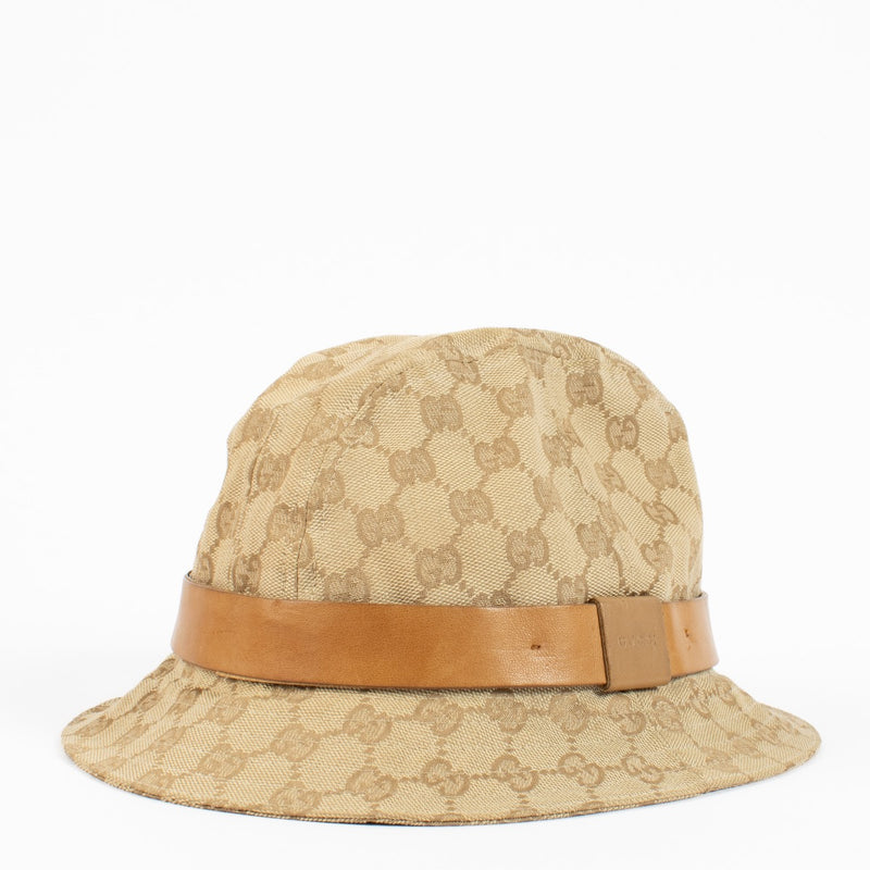 shop 100% authentic second hand Gucci Monogram Bucket Hat - Size L on Labellov.com