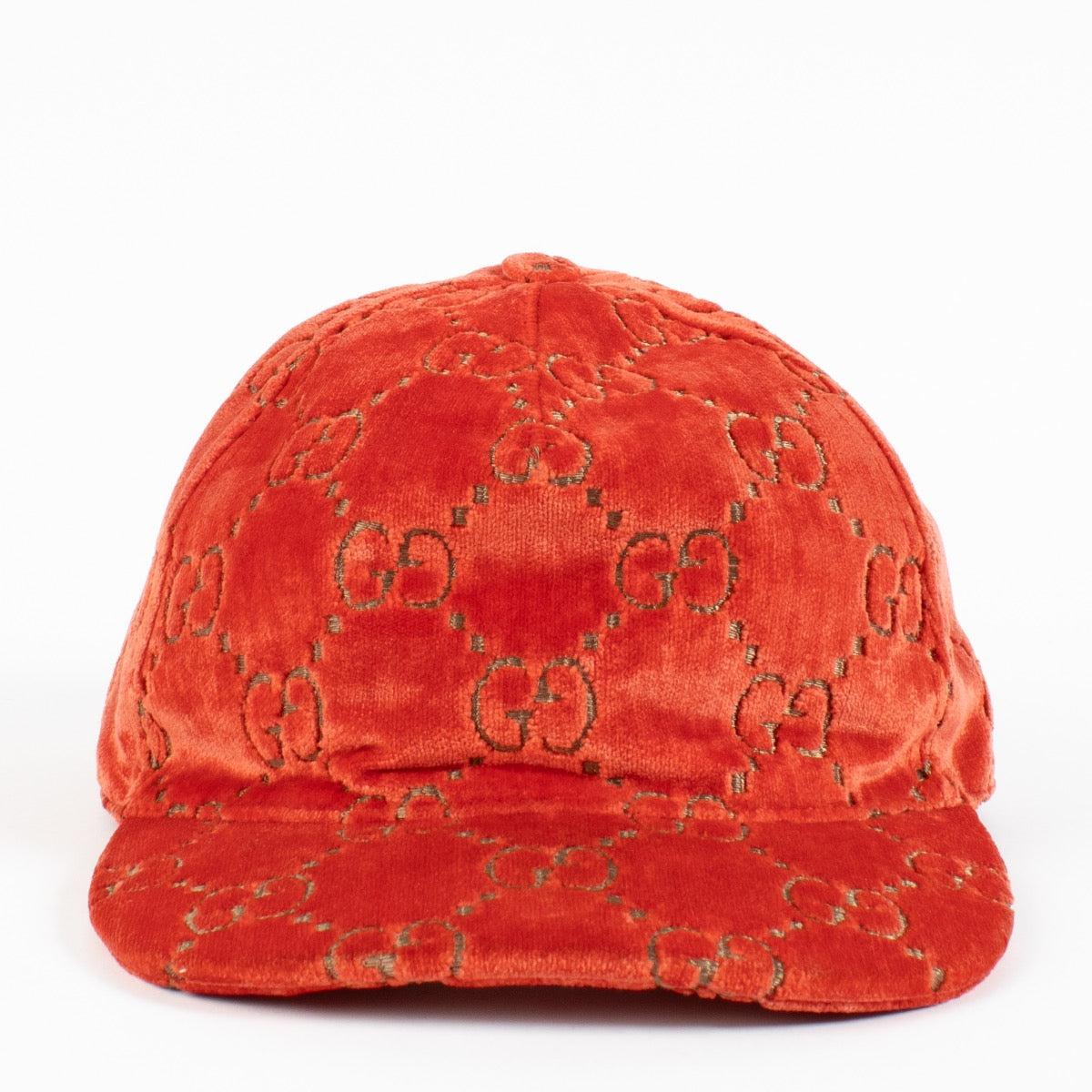 shop 100% authentic second hand Gucci Pink Velvet GG Baseball Hat - Size L on Labellov.com