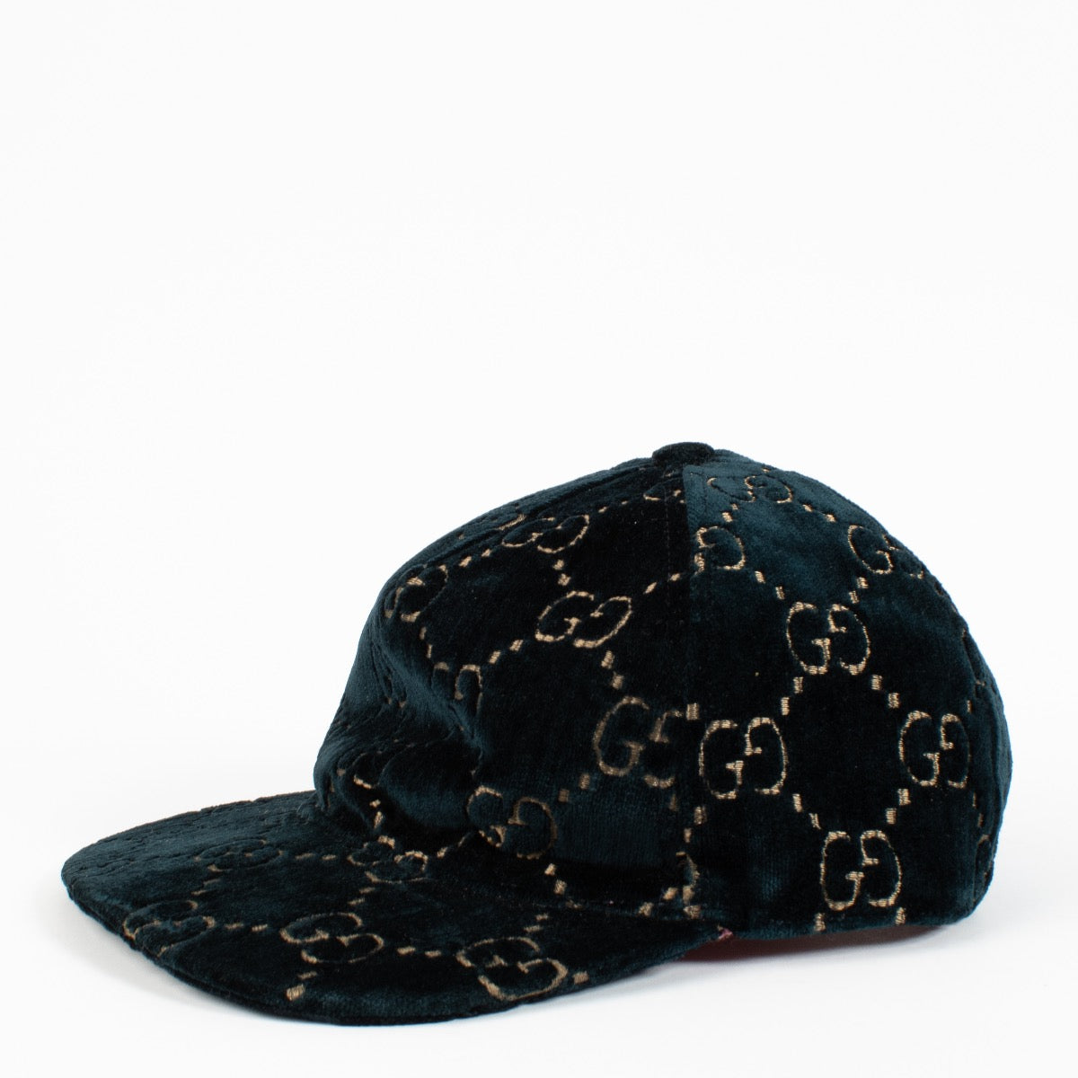 shop 100% authentic second hand Gucci Blue Velvet GG Baseball Hat - Size M on Labellov.com