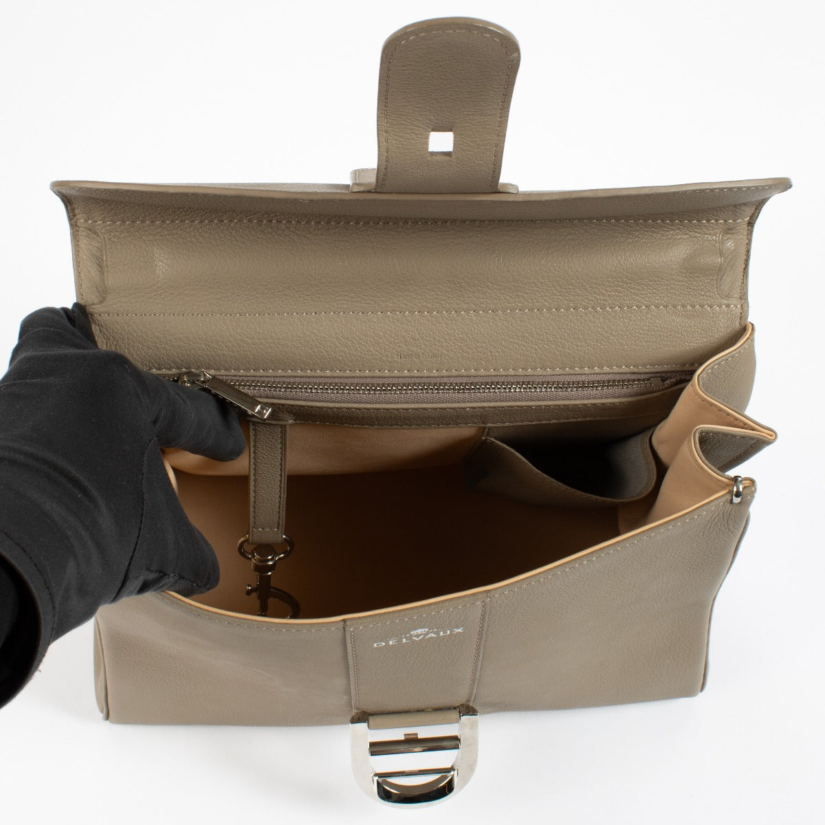 Delvaux Tourterelle Sellier Brillant MM