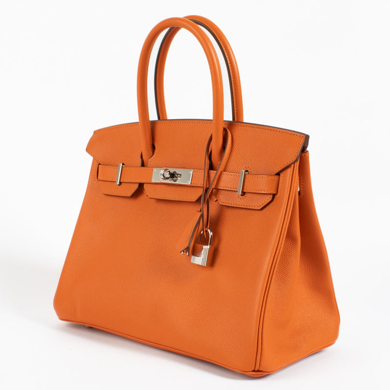 2018 Hermès Birkin 30 Feu Epsom PHW