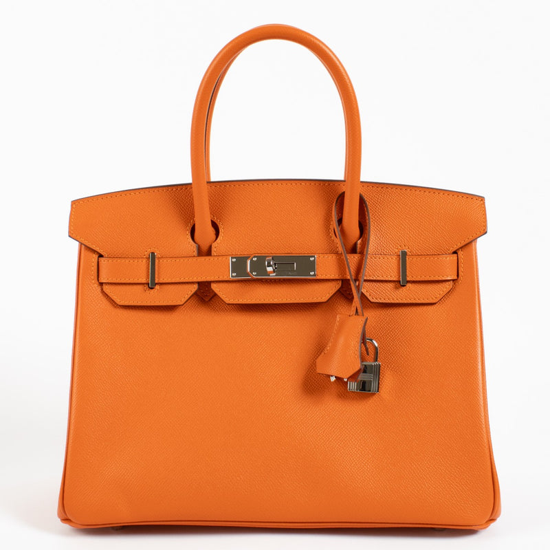Shop authentic second hand vintage brand new Hermès Birkin 30 Feu Epsom on www.labellov.com