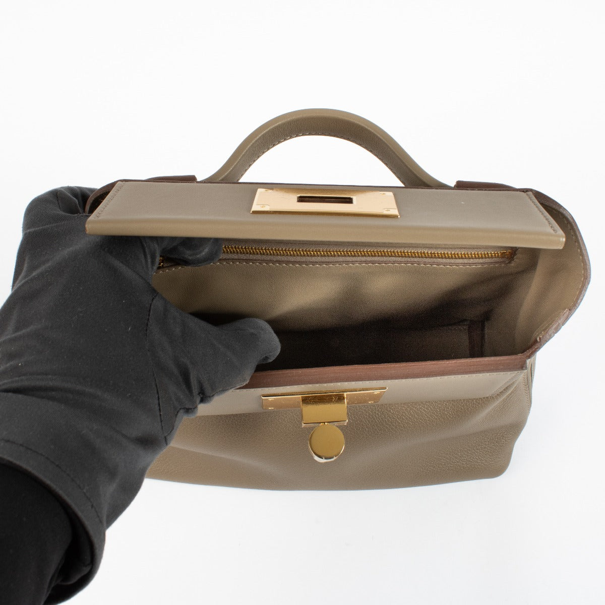 Hermès 24/24 21 Etoupe Evercolor/Swift GHW