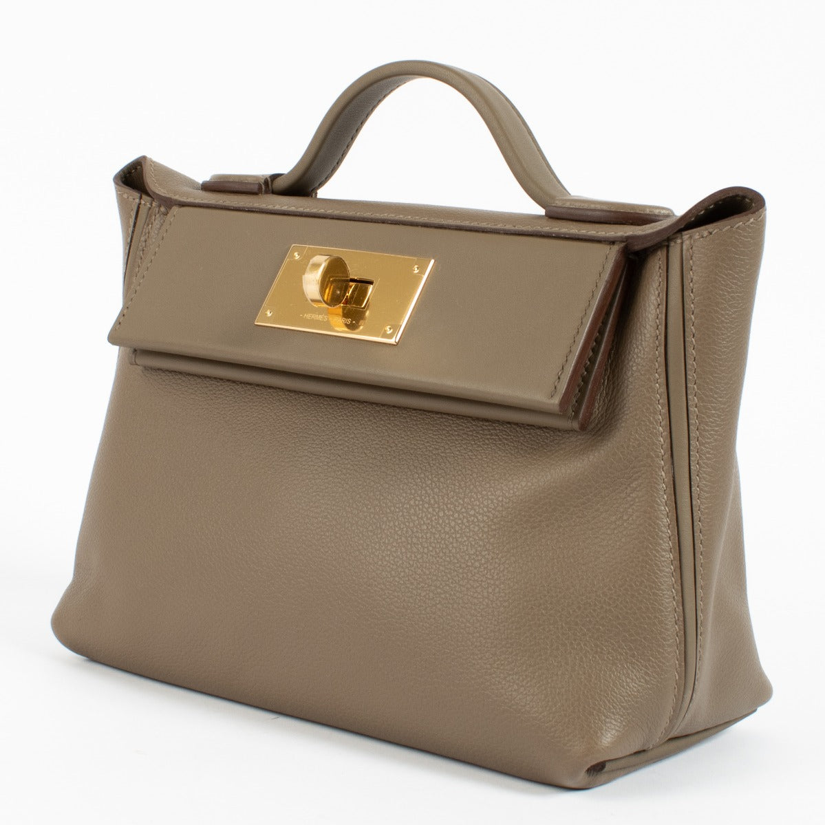 Hermès 24/24 21 Etoupe Evercolor/Swift GHW