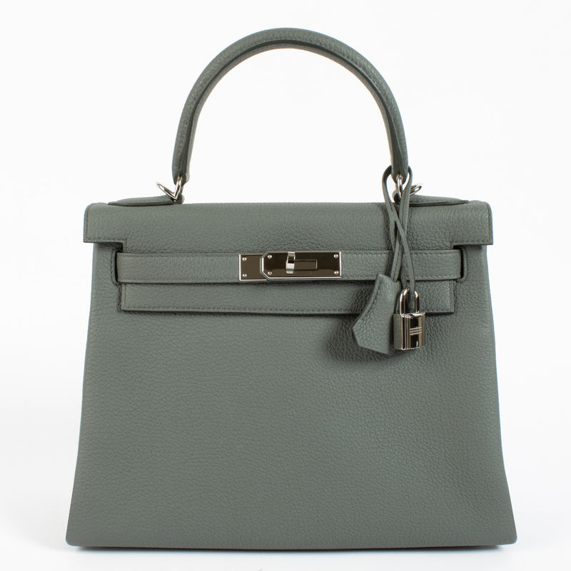 Hermès Kelly 28 Vert Amande Togo PHW