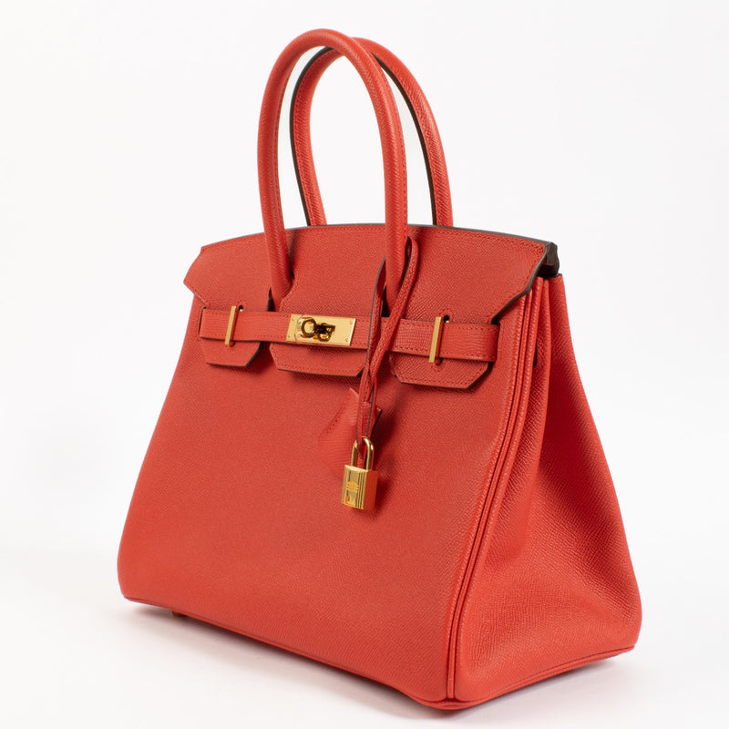 Shop authentic vintage second hand Hermès Birkin 30 Rouge Tomate Epsom on www.labellov.com