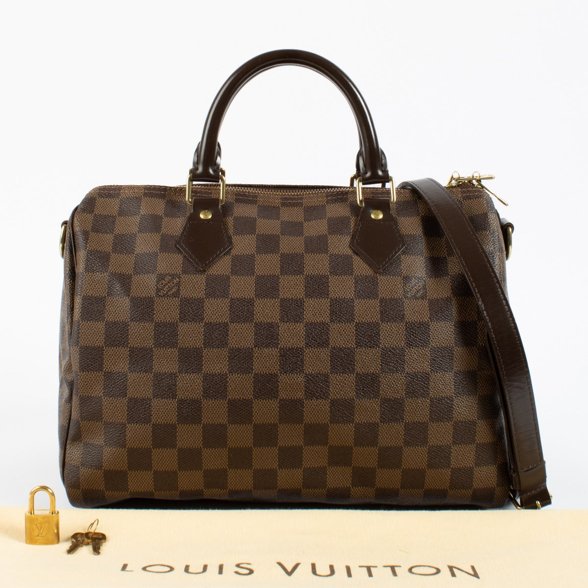 shop 100% authentic second hand Louis Vuitton Damier Ebene Speedy Bandouliere 30 on Labellov.com