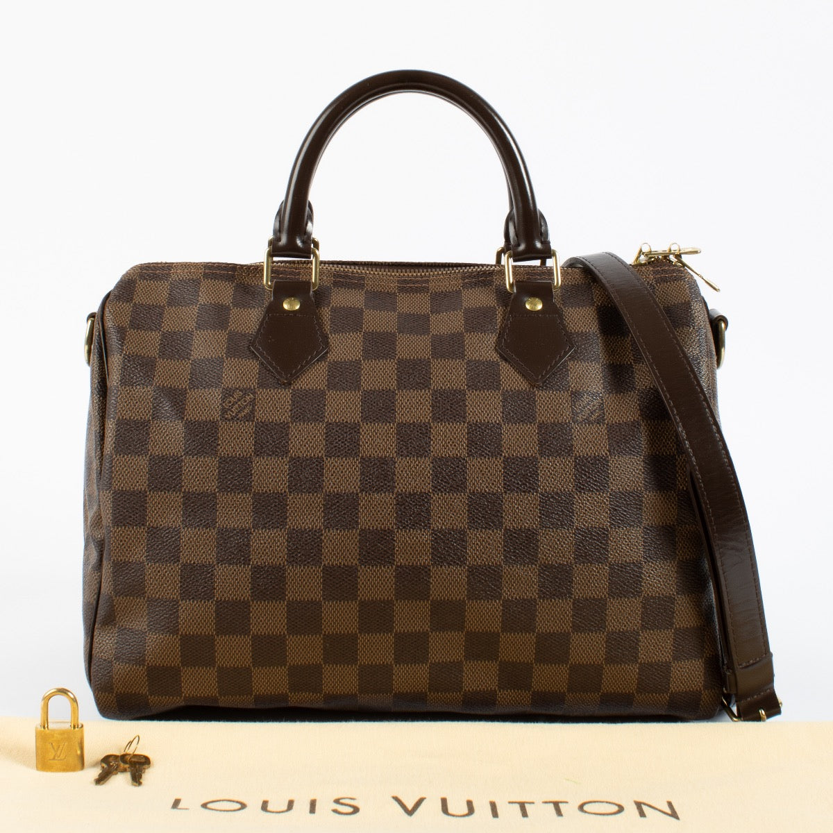 shop 100% authentic second hand Louis Vuitton Damier Ebene Speedy Bandouliere 30 on Labellov.com