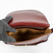 shop 100% authentic second hand Delvaux Burgundy Leather Crossbody Bag on Labellov.com