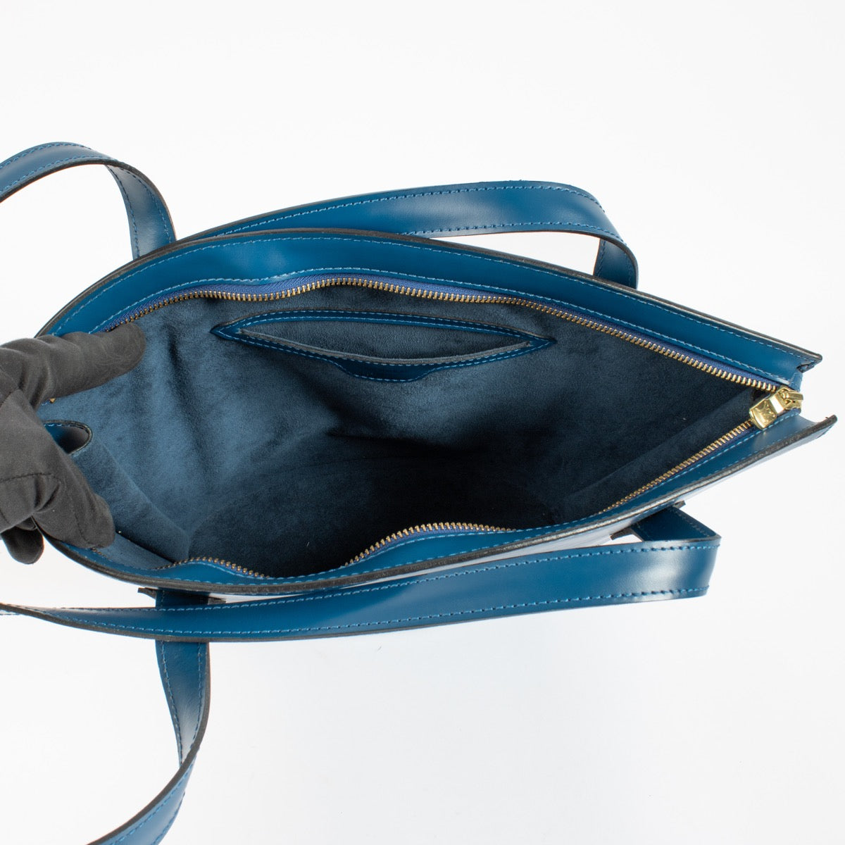 shop 100% authentic second hand Louis Vuitton Blue Epi Leather Saint Jacques PM Bag on Labellov.com