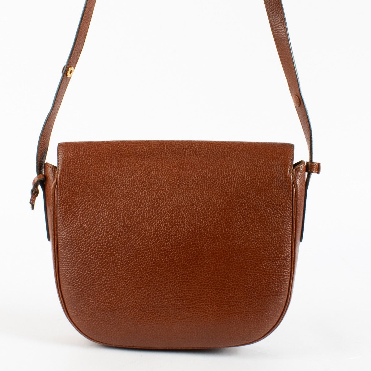 Delvaux Diva crossbody bag in cognac leather