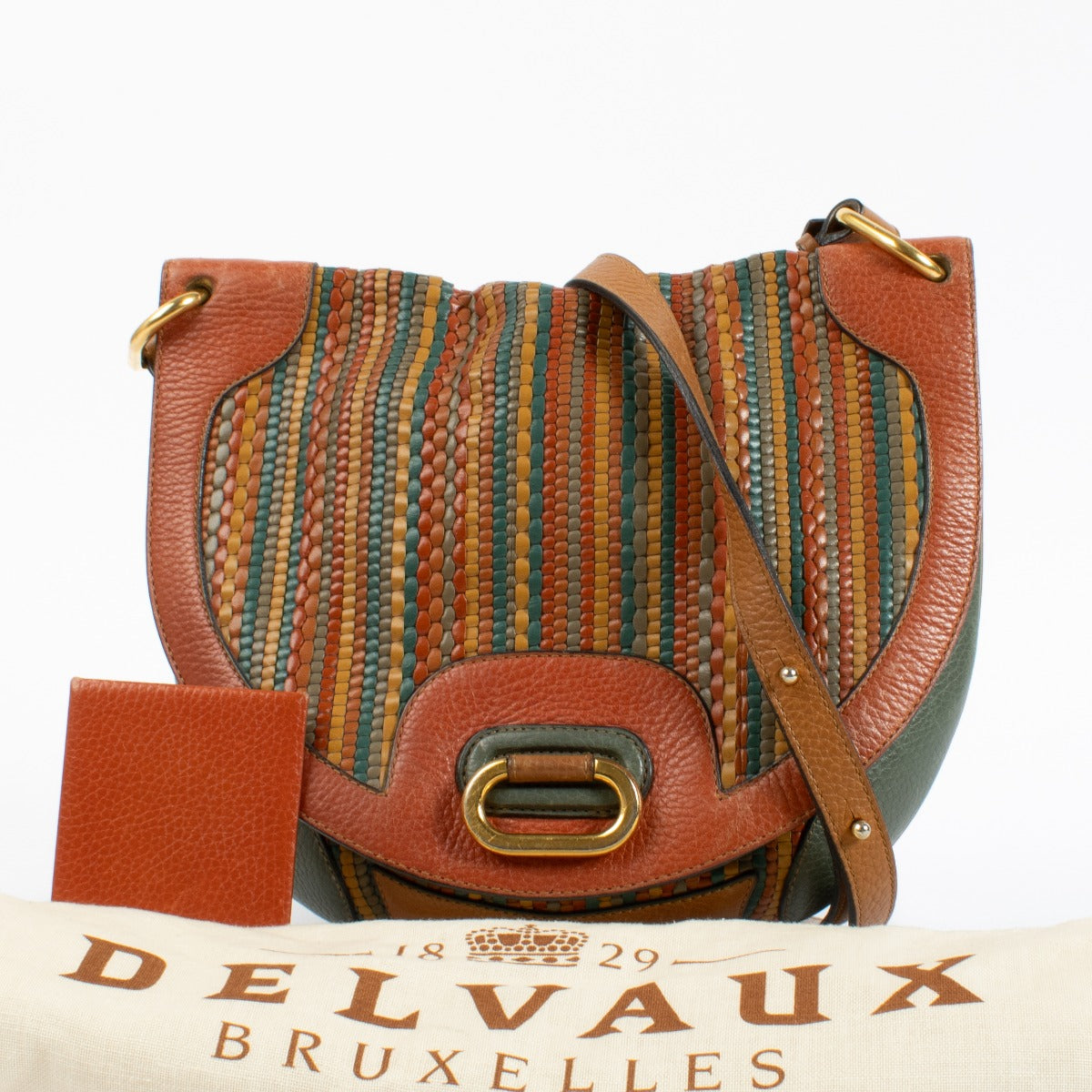 Delvaux Multicolor Toile De Cuir Crossbody Bag