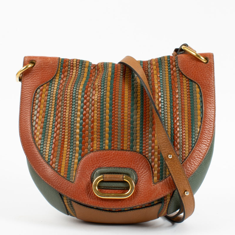 Delvaux Multicolor Toile De Cuir Crossbody Bag