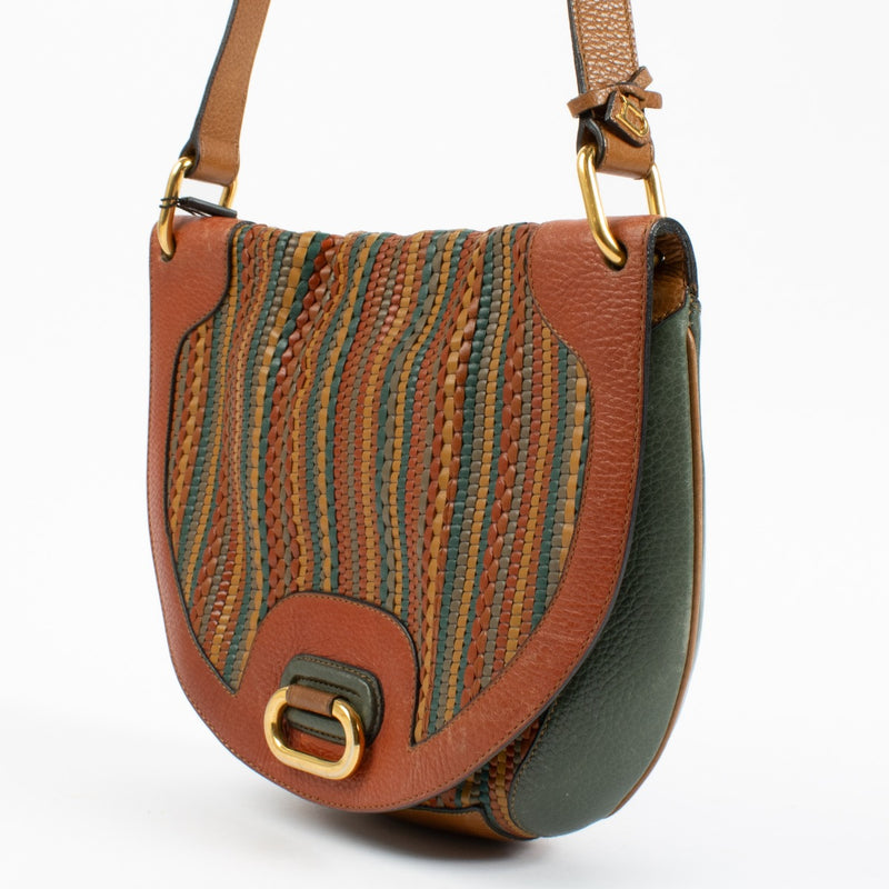 Delvaux Multicolor Toile De Cuir Crossbody Bag
