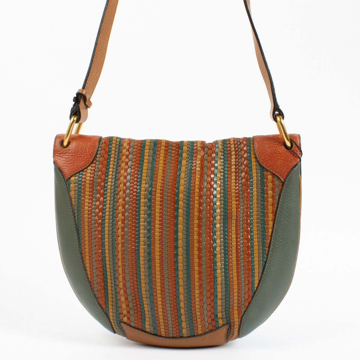 Delvaux Multicolor Toile De Cuir Crossbody Bag