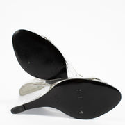 shop 100% authentic second hand Gucci Silver Horsebit Wedge Pumps - Size 38 on Labellov.com