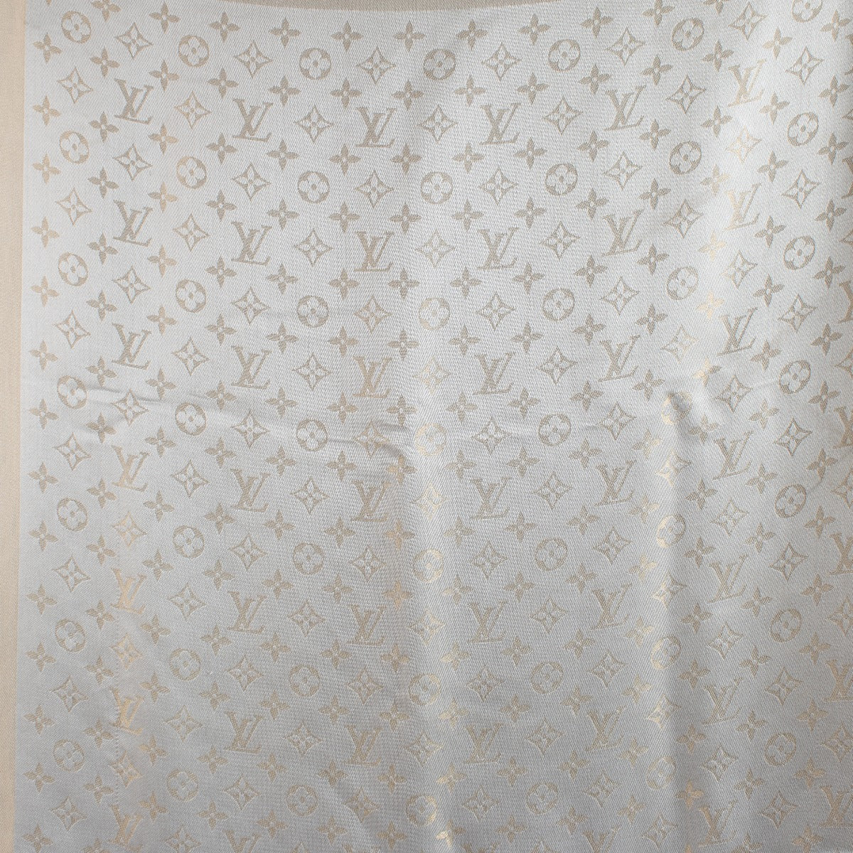 Louis Vuitton Beige Rose Monogram Shine Shawl