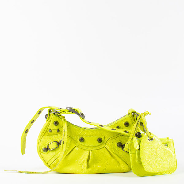 Balenciaga Fluo Yellow Le Cagole XS Bag – Labellov