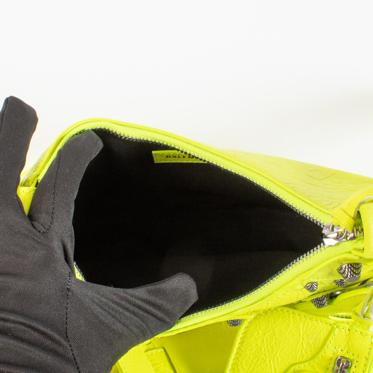 Balenciaga Fluo Gele Cagole XS Tas