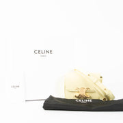 Authentic pre-loved Celine Yellow Shiny Calfskin Mini Claude Crossbody Bag on Labellov.com