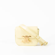 Authentic pre-loved Celine Yellow Shiny Calfskin Mini Claude Crossbody Bag on Labellov.com