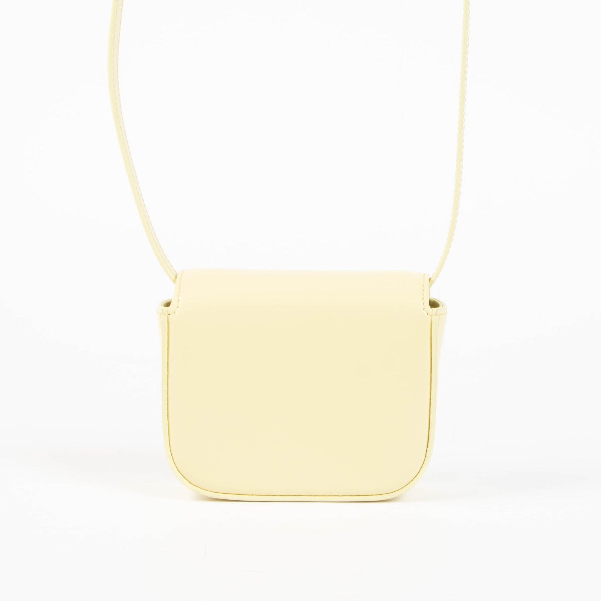 Authentic pre-loved Celine Yellow Shiny Calfskin Mini Claude Crossbody Bag on Labellov.com