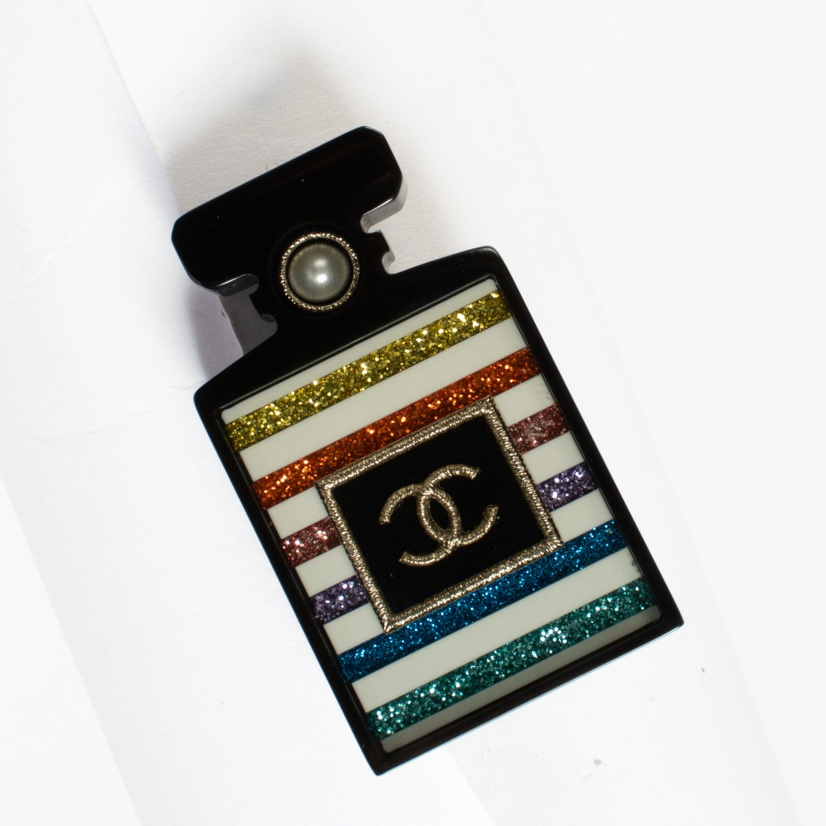 shop 100% authentic second hand Chanel 19C Rainbow Perfume Bottle Brooch on Labellov.com