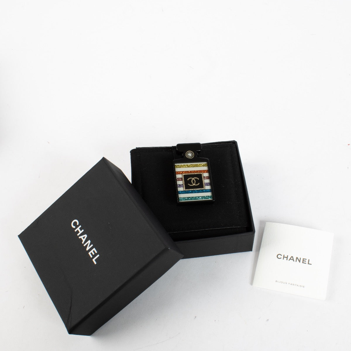 shop 100% authentic second hand Chanel 19C Rainbow Perfume Bottle Brooch on Labellov.com