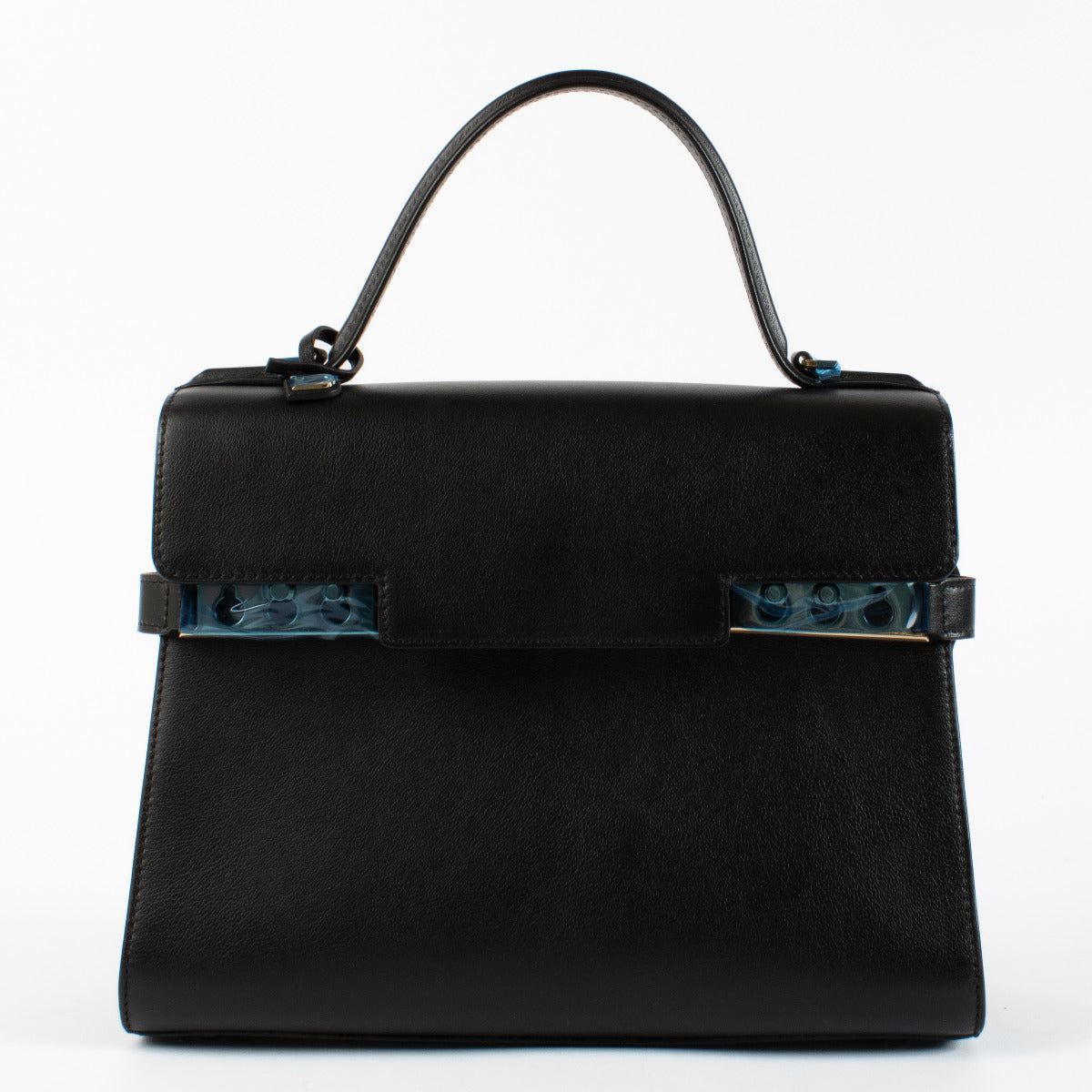 Delvaux Black Souple Calf Tempete MM Bag