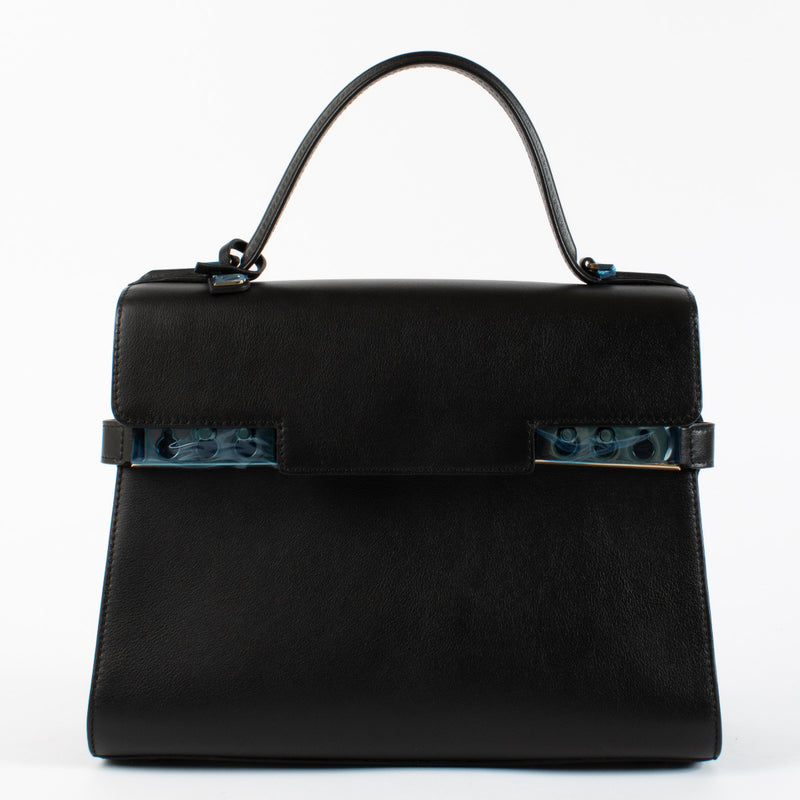Delvaux Black Souple Calf Tempete MM Bag