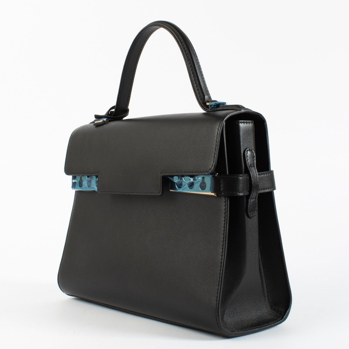 Delvaux Black Souple Calf Tempete MM