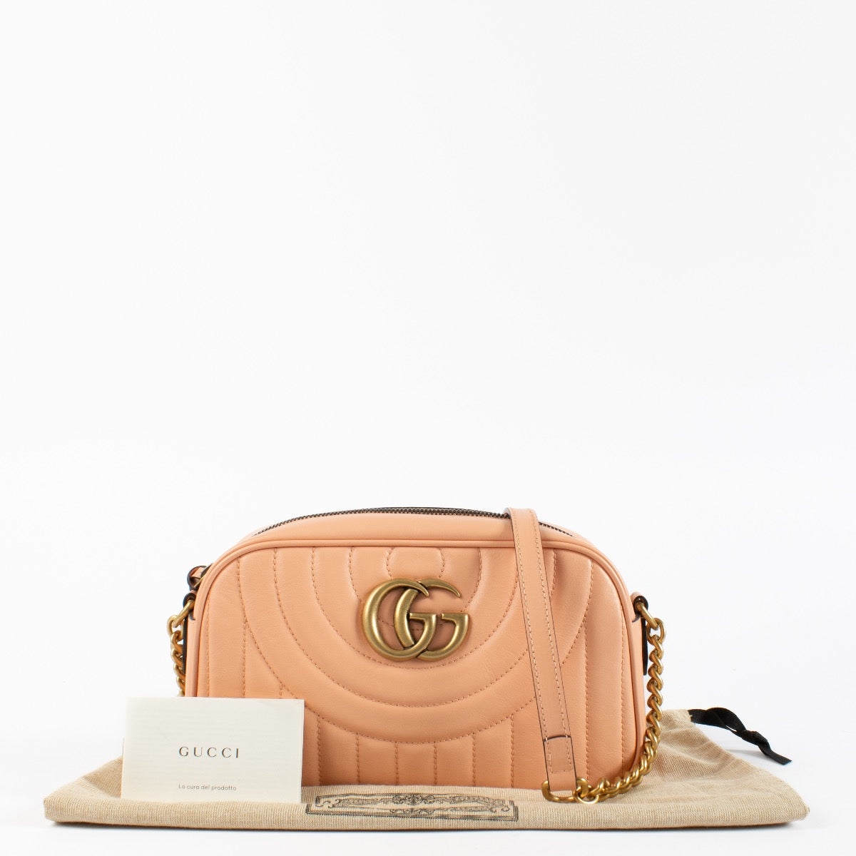Gucci Roze GG Marmont Cameratas