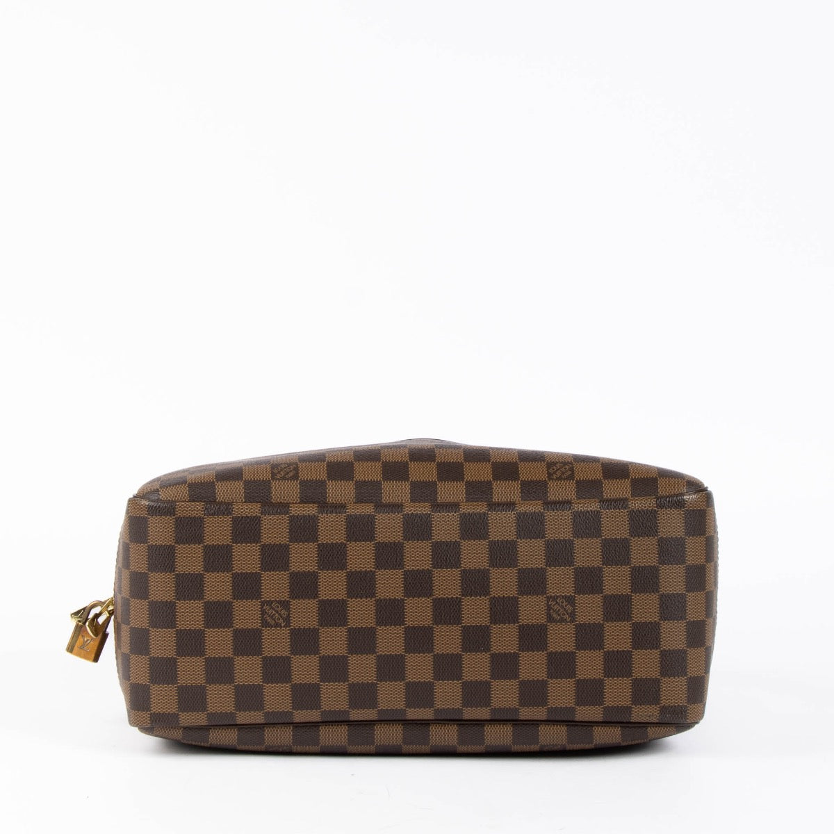 Authentic pre-loved Louis Vuitton Damier Ebene Bowling Vanity Top Handle Bag on Labellov.com
