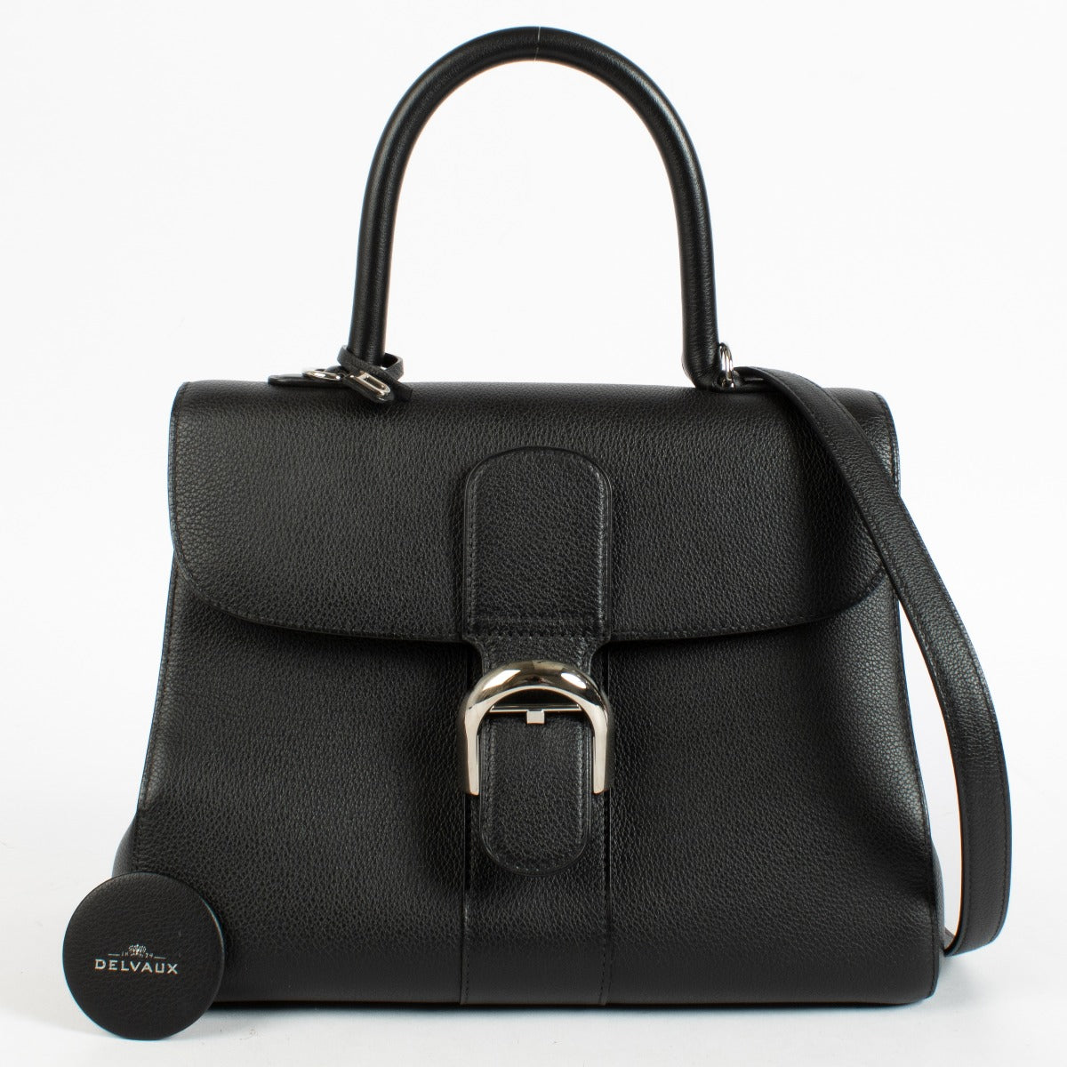 Authentic preloved Delvaux Black Sellier Brillant MM on Labellov.com