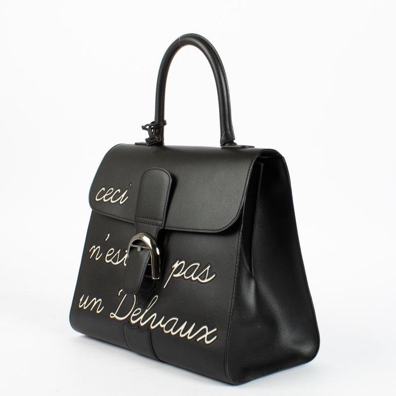 Authentic preloved Delvaux Black Brillant L'Humour MM Bag on labellov.com