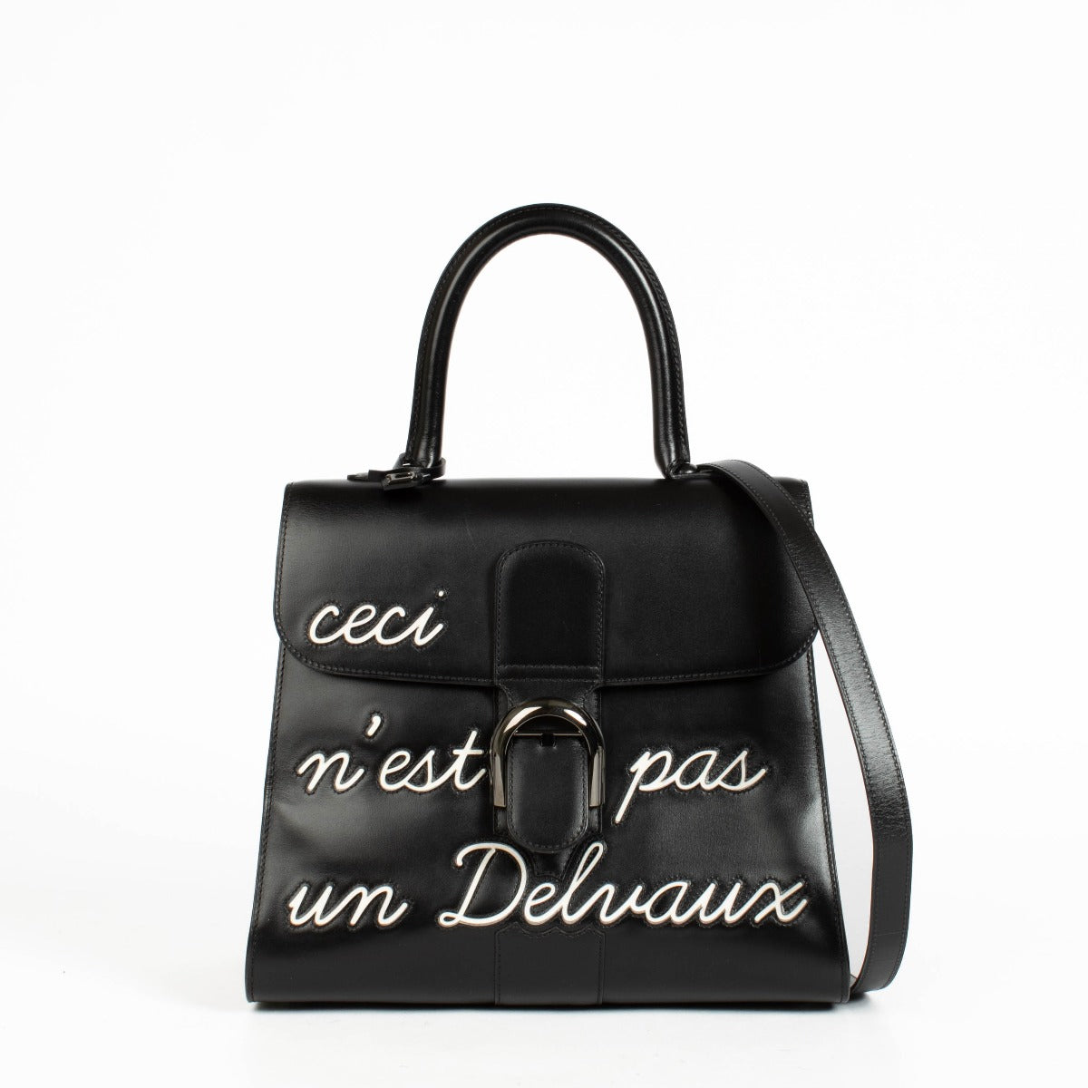 Authentic pre-loved Delvaux Black Box Calf L'Humour Brillant MM on Labellov.com