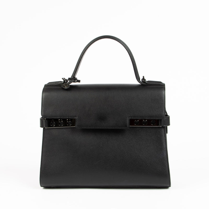 Shop this 100% authentic Delvaux Black Supple Calf Tempête MM Bag at Labellov.com