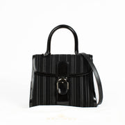 Authentic pre-loved Delvaux Black Toile De Cuir / Patent Brillant on Labellov.com