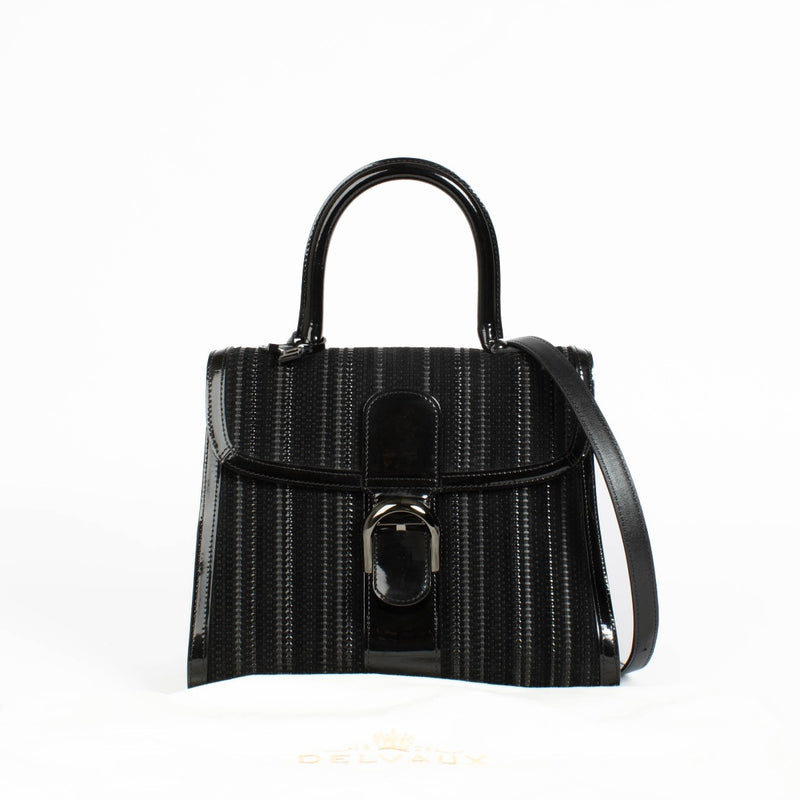 Authentic pre-loved Delvaux Black Toile De Cuir / Patent Brillant on Labellov.com