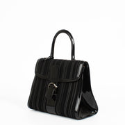 Authentic pre-loved Delvaux Black Toile De Cuir / Patent Brillant on Labellov.com