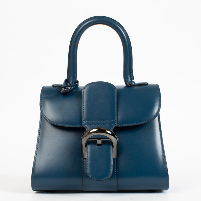 shop 100% authentic second hand Delvaux Bleu de Prusse Box Calf Brillant Mini on Labellov.com