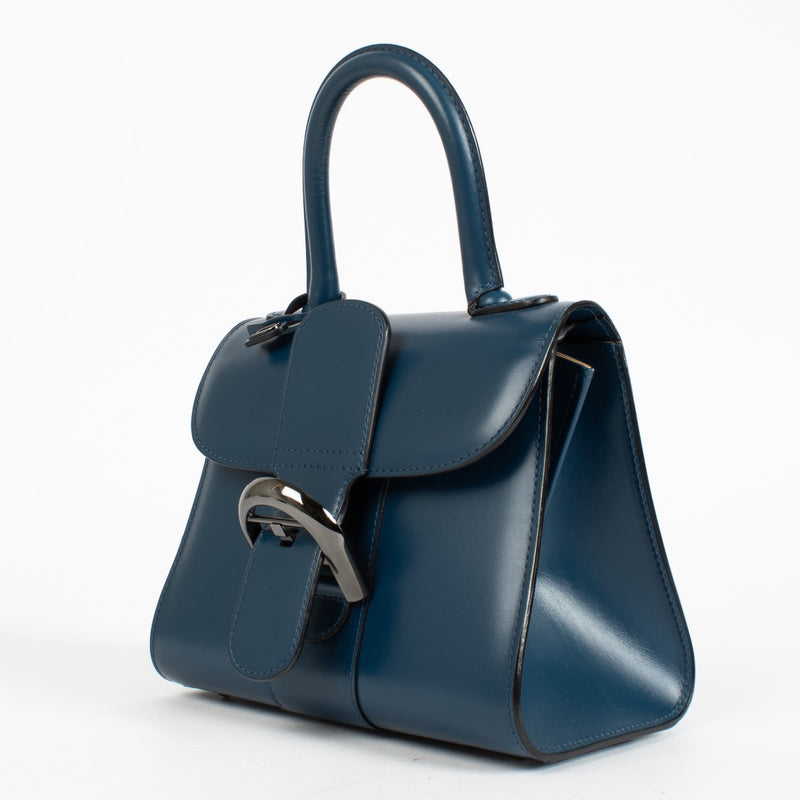 shop 100% authentic second hand Delvaux Bleu de Prusse Box Calf Brillant Mini on Labellov.com