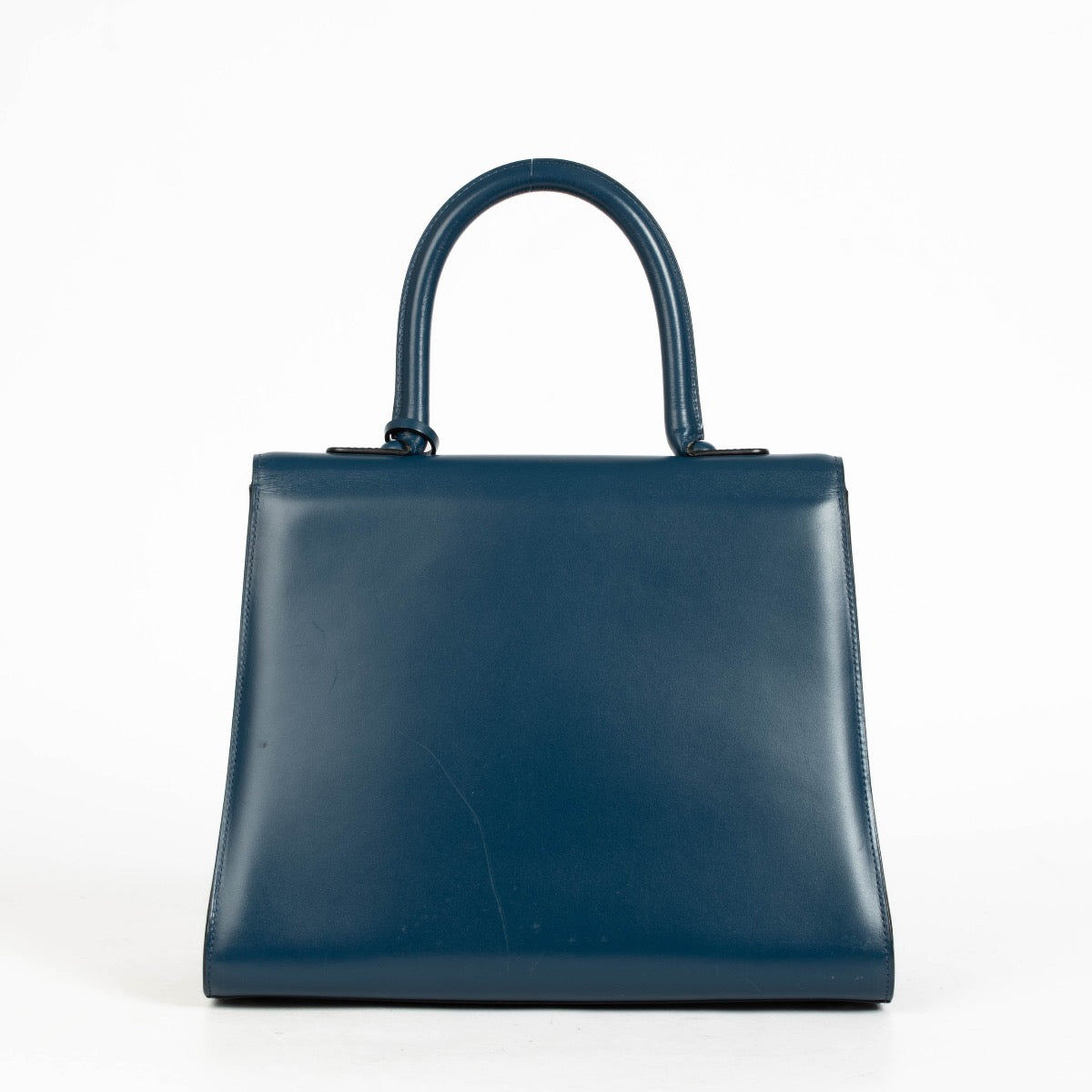 Authentic pre-loved Delvaux Bleu de Prusse Box Calf Brillant MM on Labellov.com