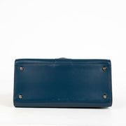 Authentic pre-loved Delvaux Bleu de Prusse Box Calf Brillant MM on Labellov.com