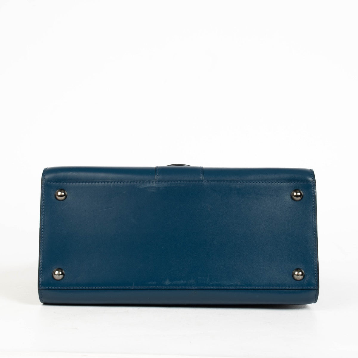 Authentic pre-loved Delvaux Bleu de Prusse Box Calf Brillant MM on Labellov.com